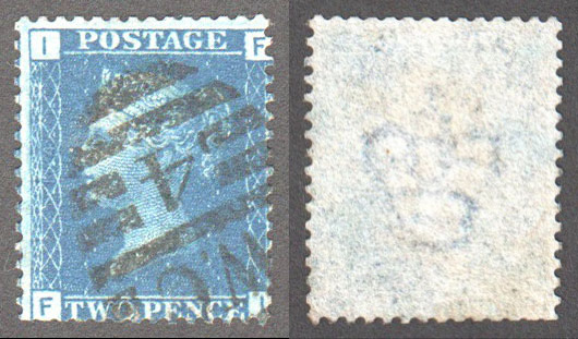 Great Britain Scott 30 Used Plate 14 - FI (P) - Click Image to Close